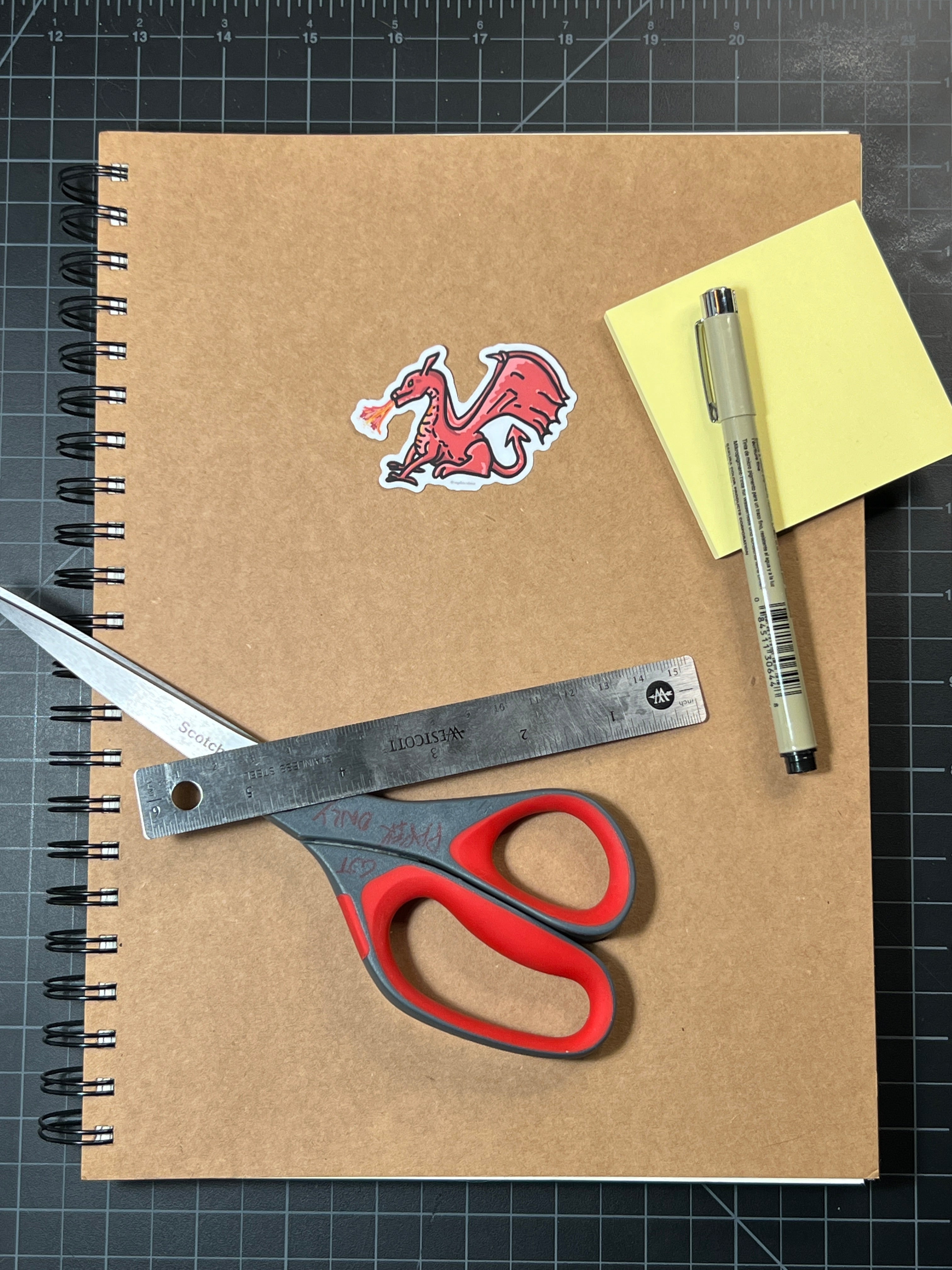 Red Dragon Sticker – 2.5"