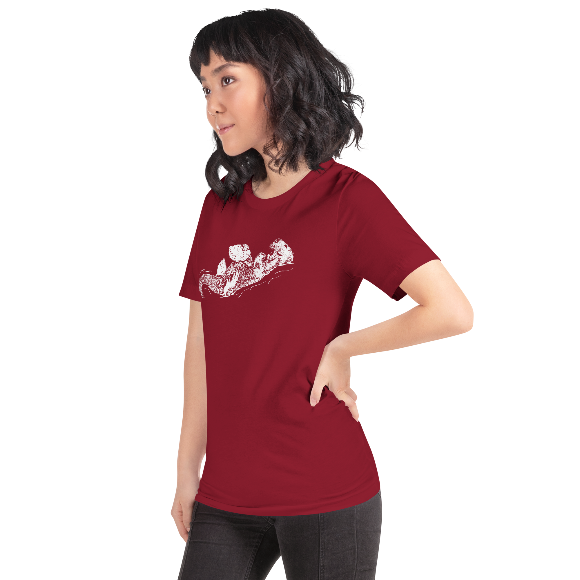 Sea Otter and Oyster T-Shirt Unisex