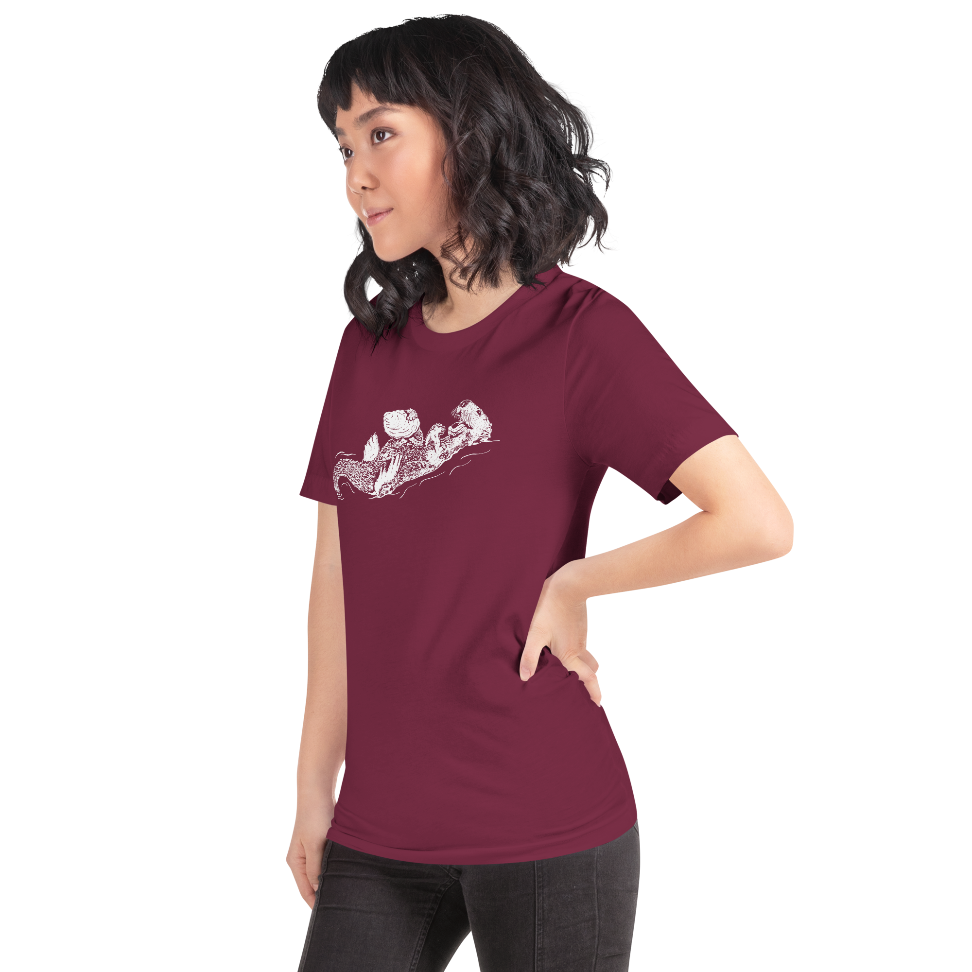 Sea Otter and Oyster T-Shirt Unisex