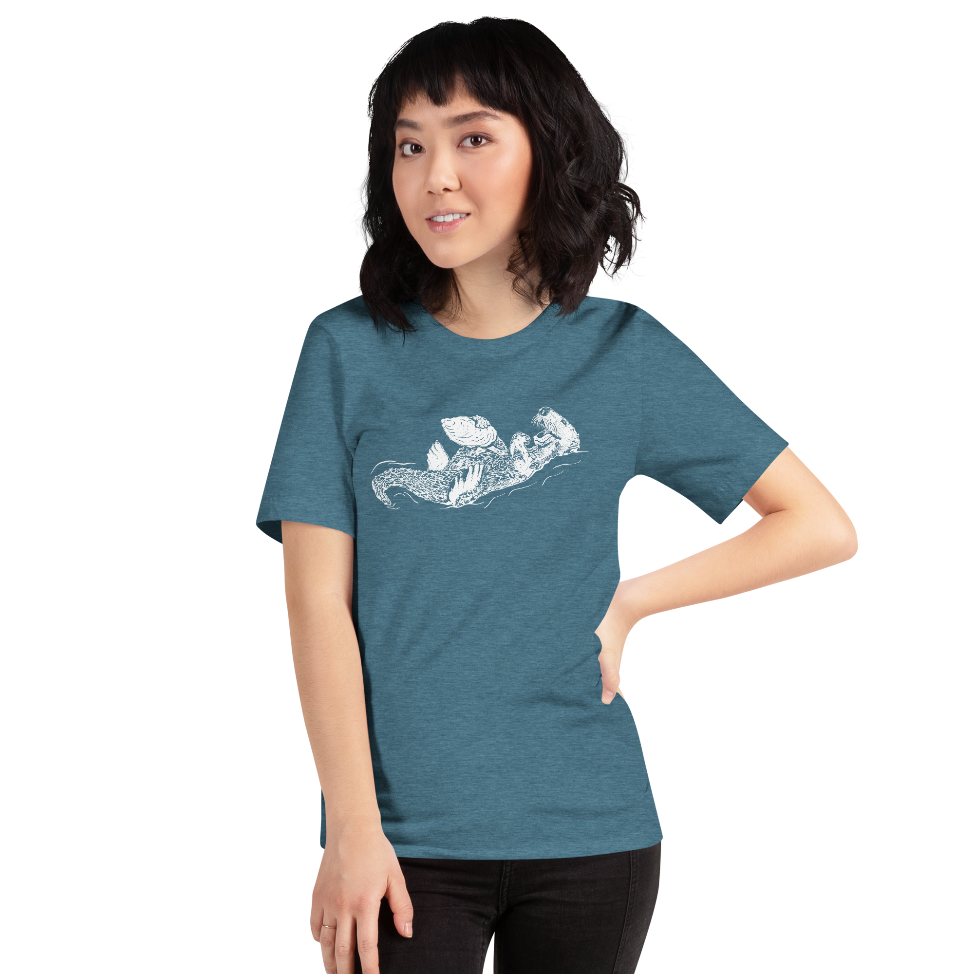 Sea Otter and Oyster T-Shirt Unisex