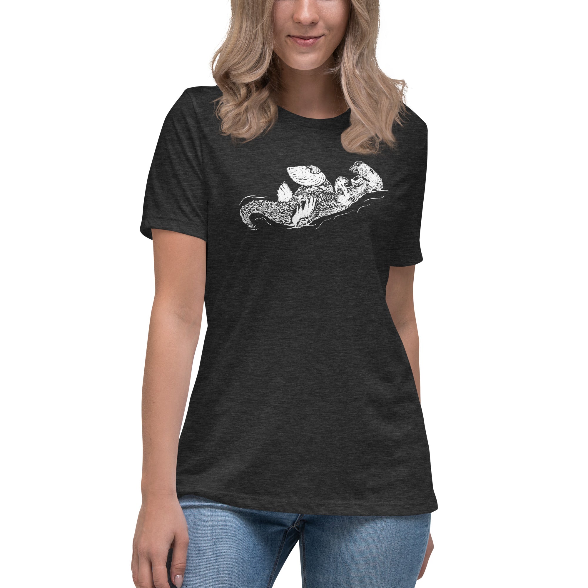Sea Otter and Oyster Women's Relaxed T-Shirt