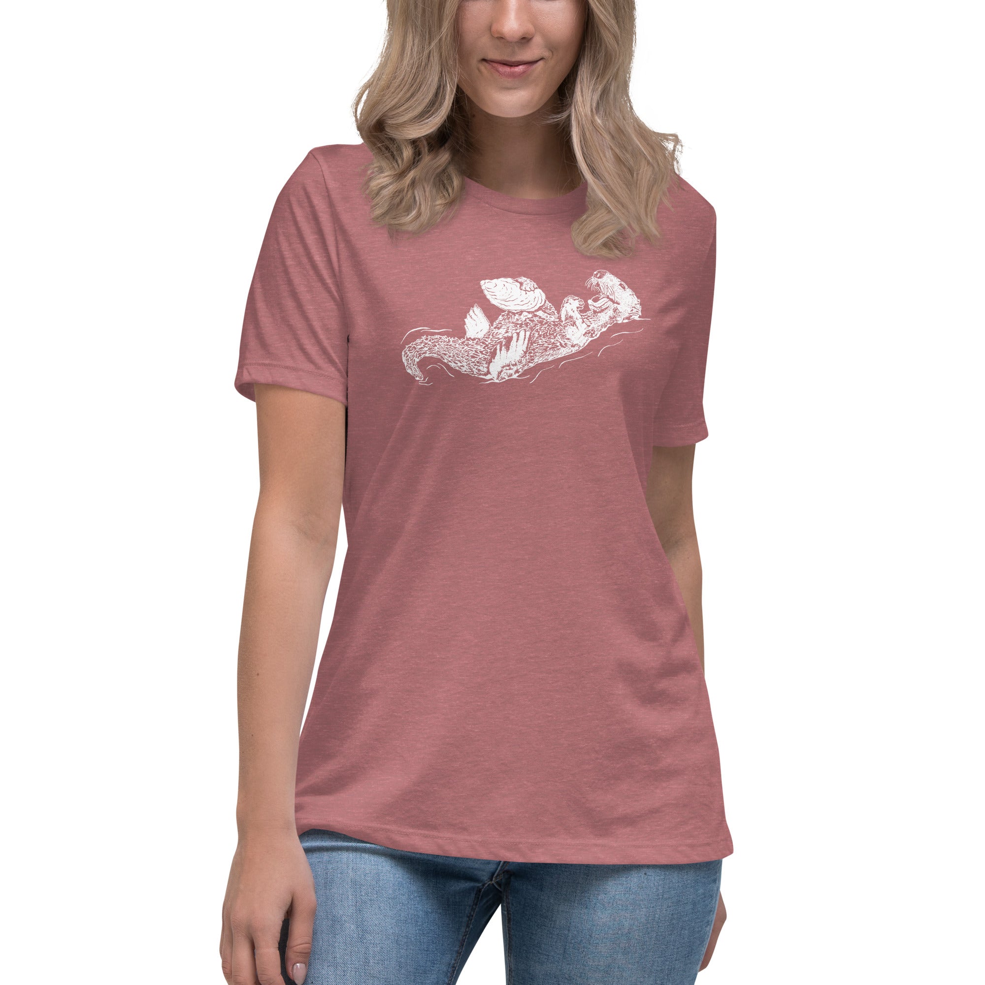 Sea Otter and Oyster Women's Relaxed T-Shirt