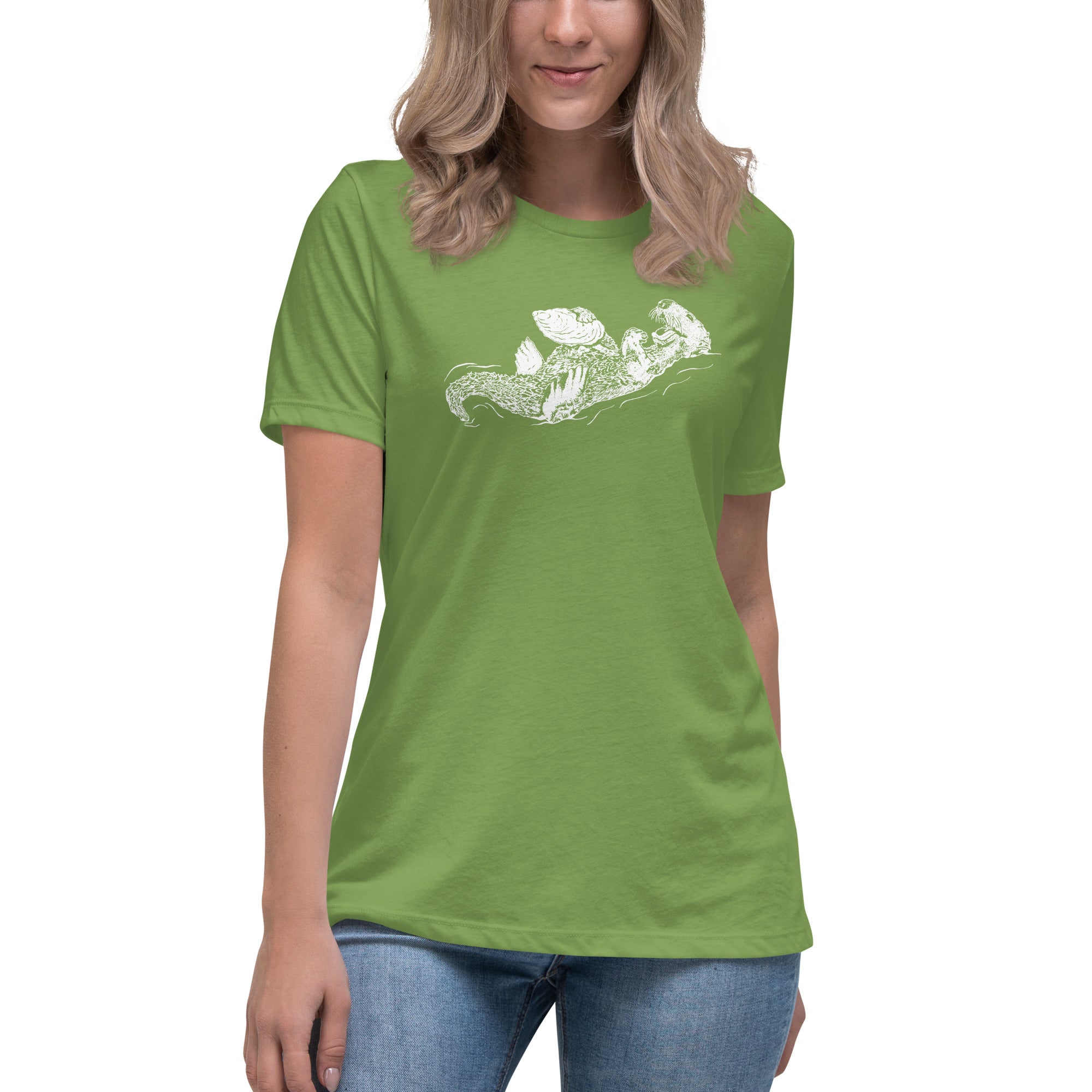 Sea Otter and Oyster Women's Relaxed T-Shirt
